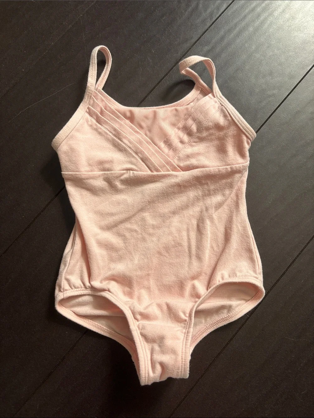 More Than Magic Pale Pink Dance Leotard with Chiffon Trim